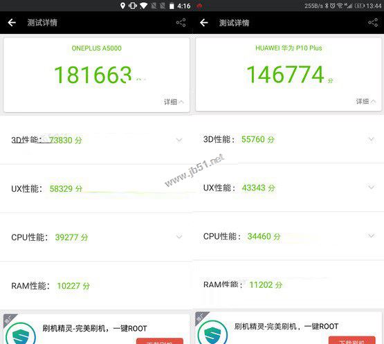 一加5和华为P1O性能哪个好？骁龙835对比麒麟96