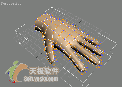 3Ds max多边形建模实例：人手模型 脚本之家 3DSMAX入门教程