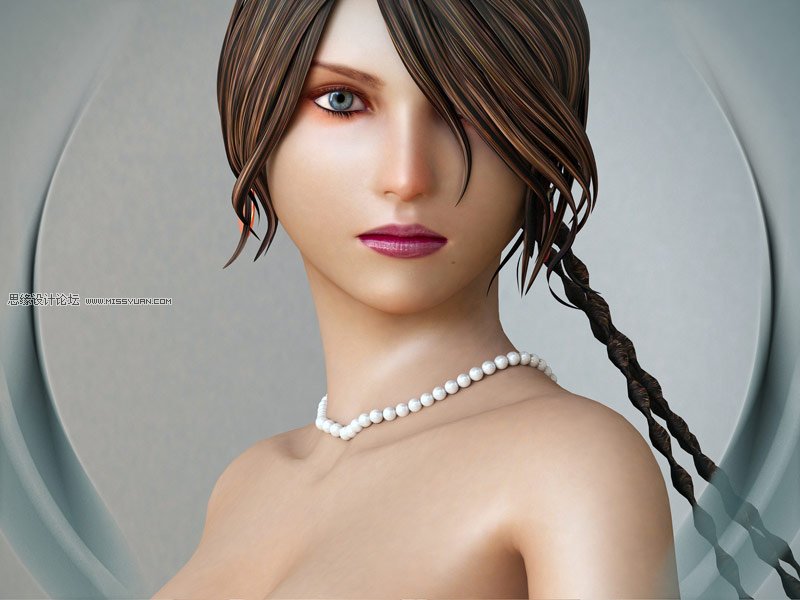3ds Max制作一个非常漂亮的美女,PS教程,思缘教程网