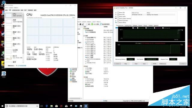 笔记本王者 i9 8950HK旗舰CPU性能测试 