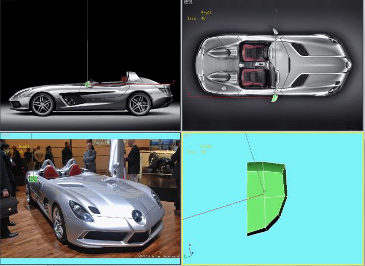 SLR Stirling Moss无需三视图完美制作（仪表台、中控、座椅、后视镜制作篇）脚本之家 3DSMAX建模教程