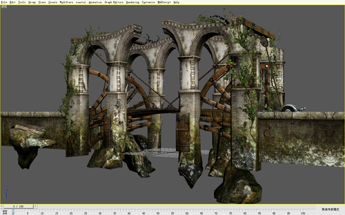 3DSMAX制作游戏场景《世界之桥》 脚本之家 3DSMAX材质贴图教程23.jpg
