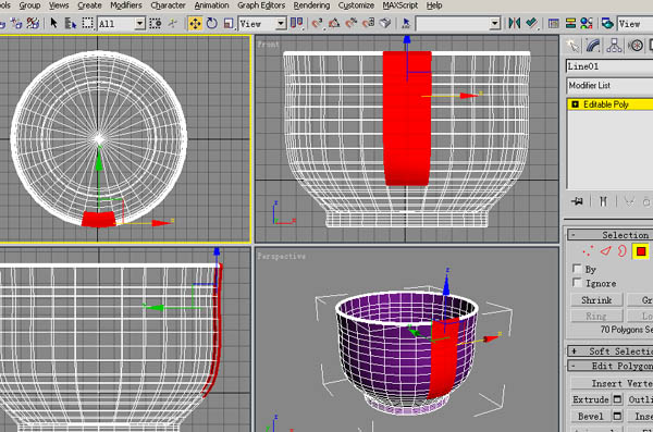 3DS Max教程：茶杯（旋转＋多边形建模） 脚本之家 3DSMAX建模教程