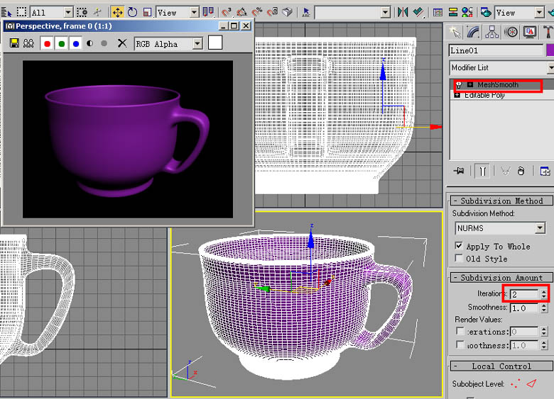 3DS Max教程：茶杯（旋转＋多边形建模） 脚本之家 3DSMAX建模教程