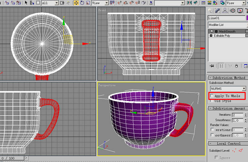 3DS Max教程：茶杯（旋转＋多边形建模） 脚本之家 3DSMAX建模教程