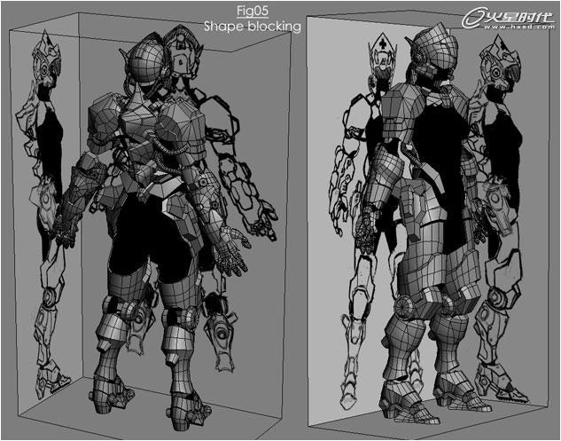 MAX打造次世代女机器人角色 脚本之家 3DSMAX建模教程