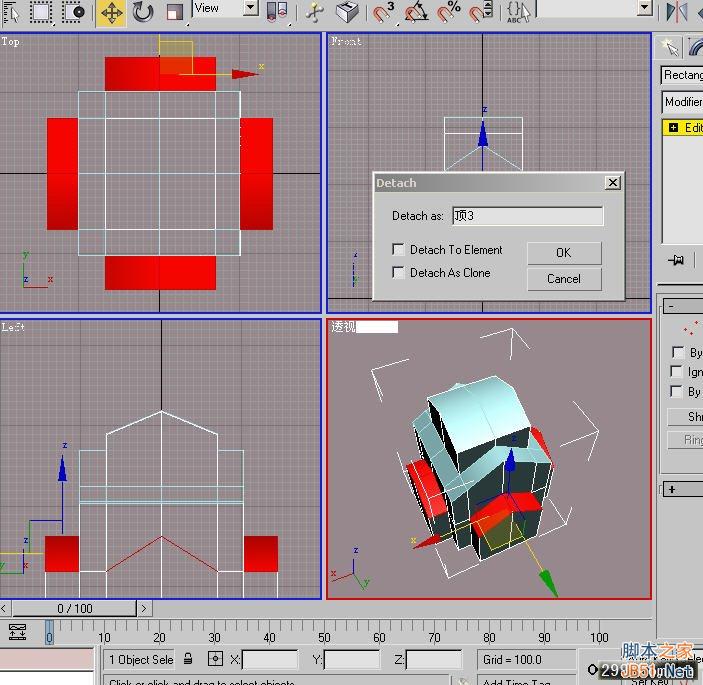 3DSMAX打造别墅模型 脚本之家 3DSMAX建模教程
