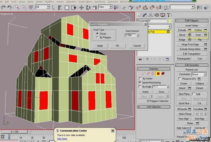 3DSMAX打造别墅模型 脚本之家 3DSMAX建模教程