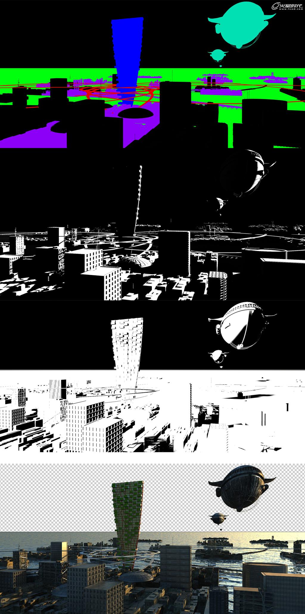 3DSMAX制作未来概念城市 脚本之家 建模教程