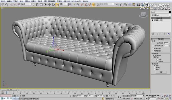 3DSMAX欧式沙发建模教程 脚本之家 3DSMAX建模教程