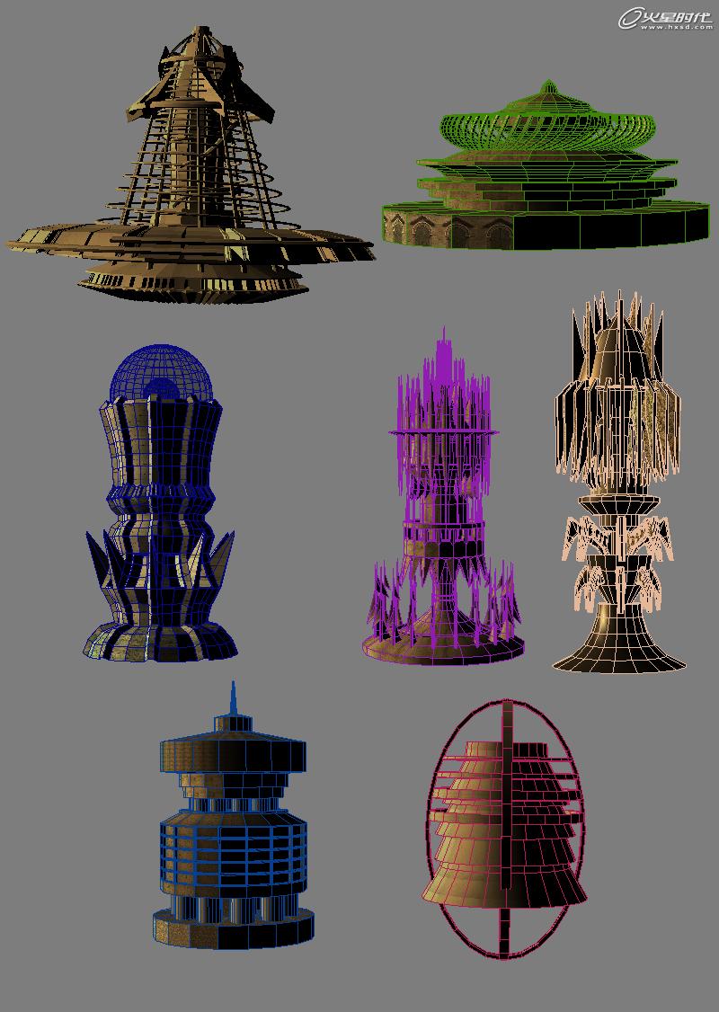 3DSMAX打造科幻码头场景 脚本之家 3DSMAX建模教程