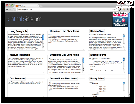 html-ipsum