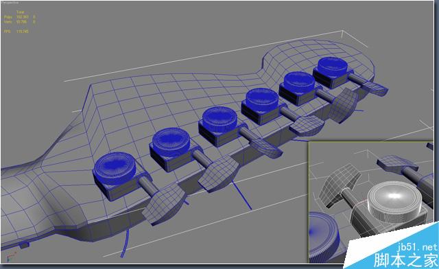 3DSMAX打造超逼真吉他 脚本之家 3DSMAX教程