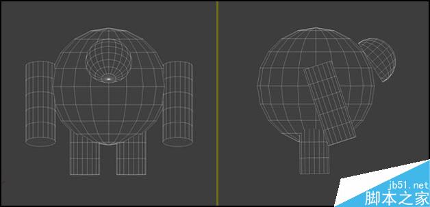 3DSMAX制作机器人 脚本之家 3DSMAX建模教程