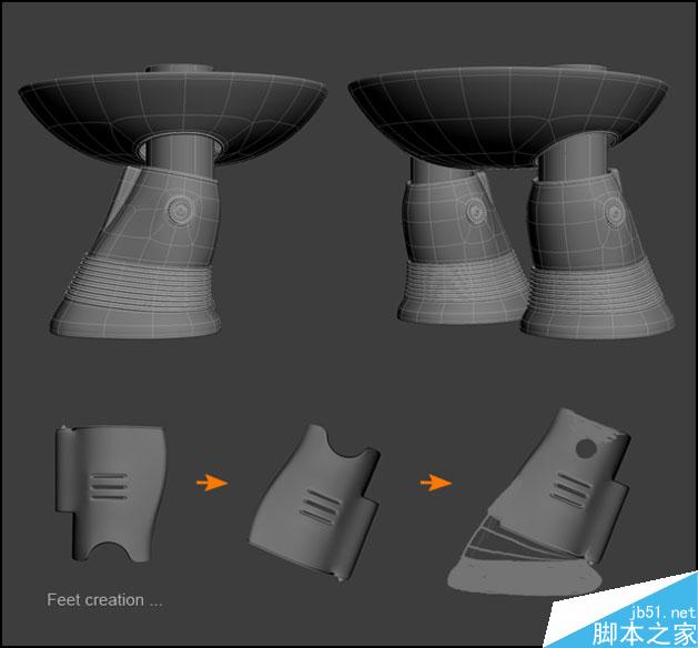 3DSMAX制作机器人 脚本之家 3DSMAX建模教程