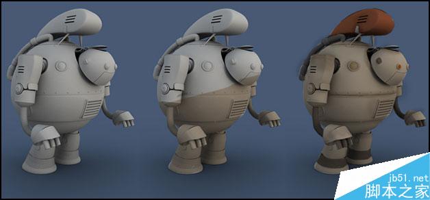 3DSMAX制作机器人 脚本之家 3DSMAX建模教程