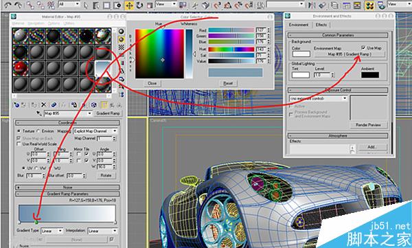 3dsmax打造阿尔法罗密欧敞篷跑车模型 脚本之家 3ds max建模教程