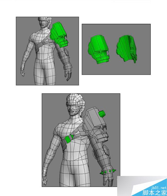 3dmax制作韩国游戏人物模型 脚本之家 3dsmax教程