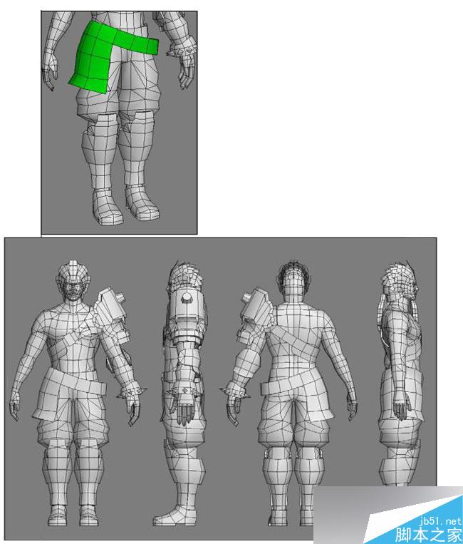 3dmax制作韩国游戏人物模型 脚本之家 3dsmax教程