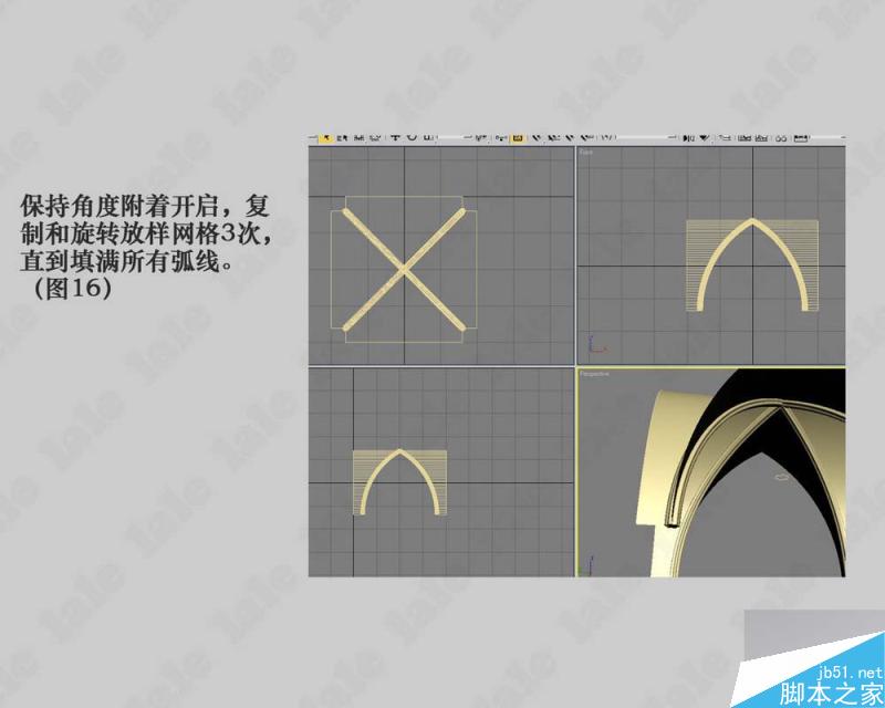 3dmax建模哥特式教堂内景系列教程 脚本之家 3dmax建模教程