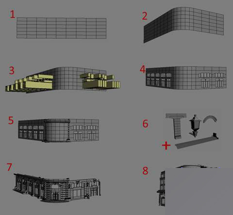 3DMAX打造失落的城市建模教程 脚本之家3DMAX建模教程