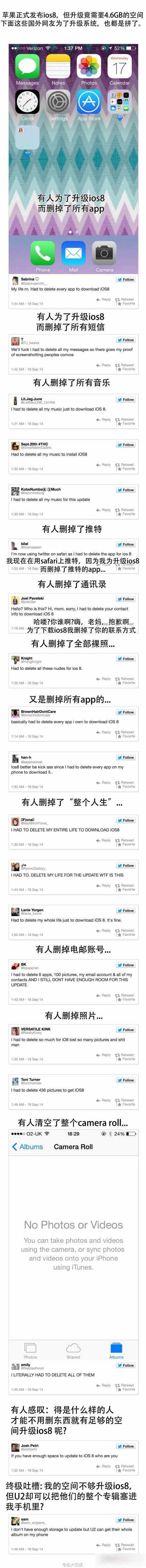 ios8升级需要4.6GB空间 你删了什么?