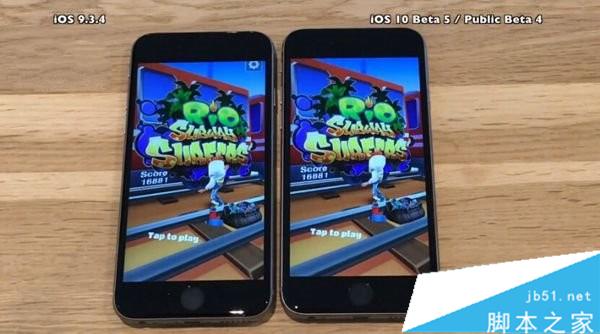 稳中有进：苹果iPhone6s iOS10 beta5/iOS9.3.4速度对比
