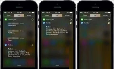 iOS 7通知中心