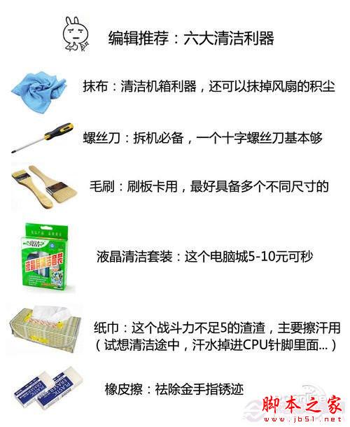 图文教程 手把手教你如何清理台式电脑灰尘？ - 脚本之家 - 