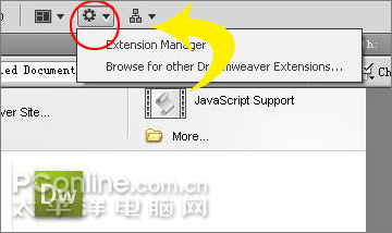Dreamweaver CS4界面新增功能介绍 Dreamweaver CS4界面新增功能介绍