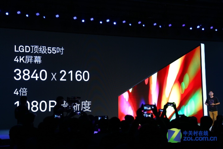 这就是这款产品的分辨率了，55英寸4K，貌似不错呢！