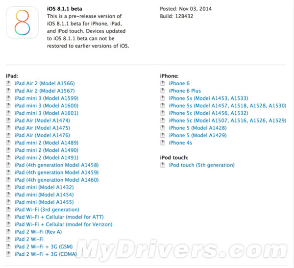 iOS 8.1.1来了 拯救iPhone 4S/iPad 2