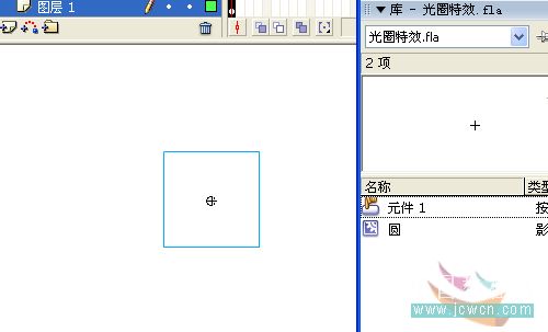 Flash新手教程:跟随鼠标的圈圈动画