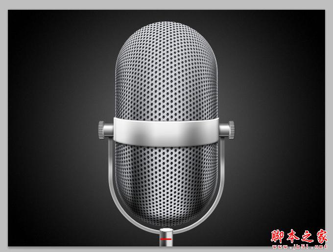 AI和PS打造精致麦克风图标 脚本之家 AI实例教程
