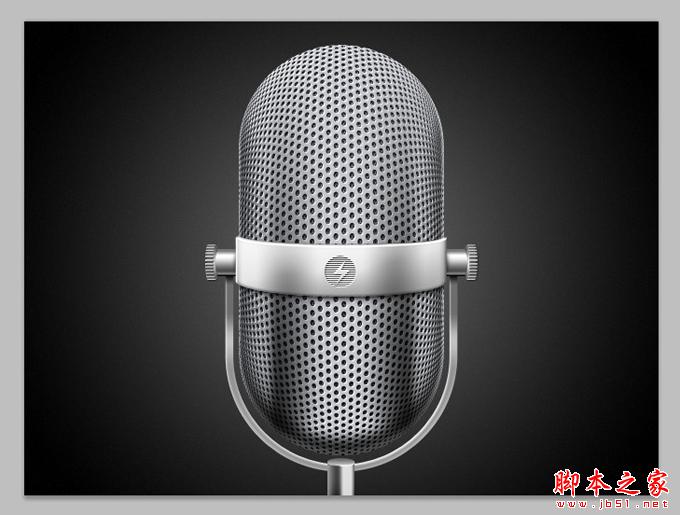 AI和PS打造精致麦克风图标 脚本之家 AI实例教程