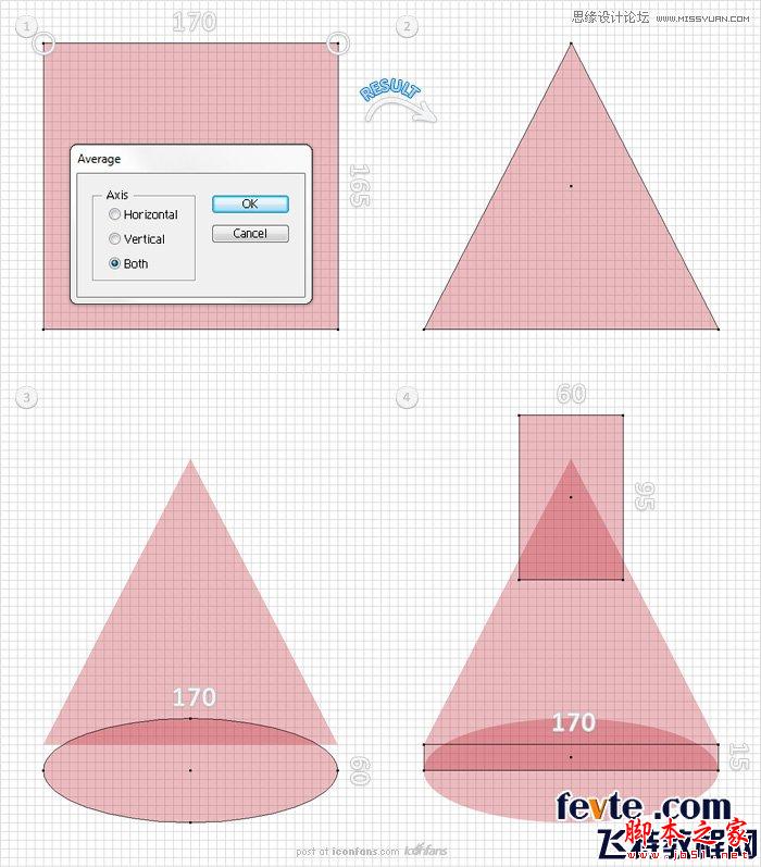 Illustrator制作透明效果的烧瓶图标,脚本之家