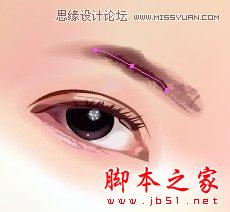 Illustrator网格工具绘制写实美女教程,脚本之家