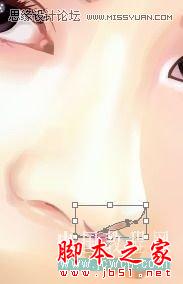 Illustrator网格工具绘制写实美女教程,脚本之家