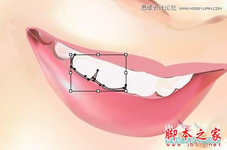 Illustrator网格工具绘制写实美女教程,脚本之家