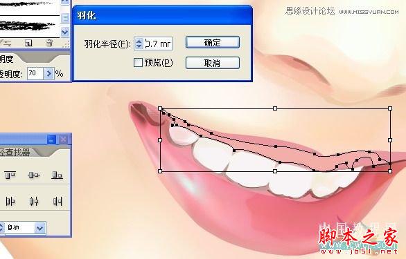 Illustrator网格工具绘制写实美女教程,脚本之家