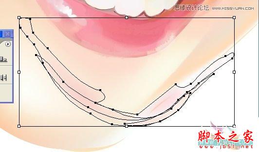 Illustrator网格工具绘制写实美女教程,脚本之家
