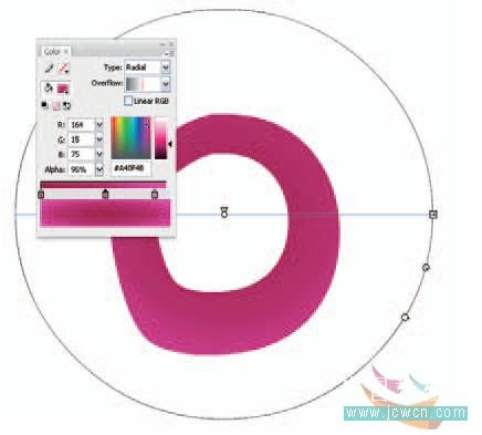 Flash cs3教程：仿真艺术设计1.13——渐变填充实现写实效果的技巧_中国教程网