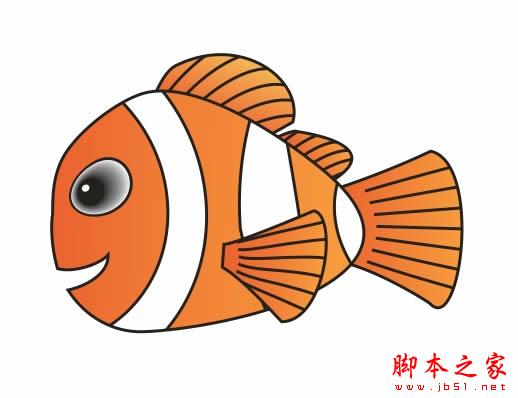 Coreldraw绘制小鱼Nemo 