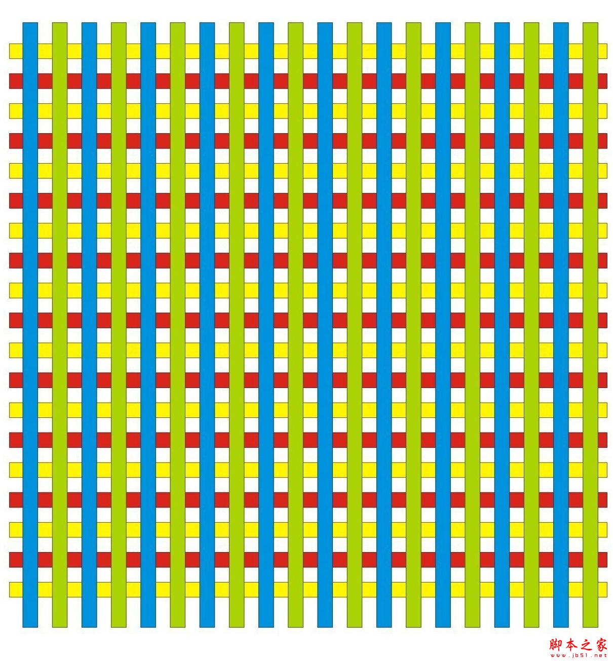 CorelDraw制作竹编效果
