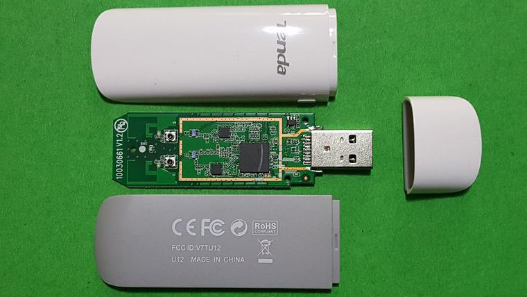 腾达1300M极速影音11AC双频无线网卡 U12试用拆解！