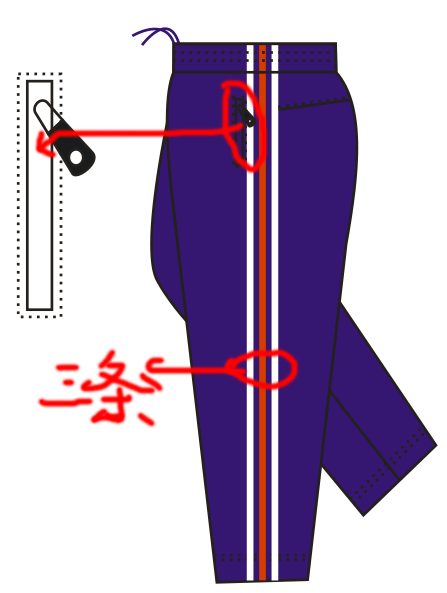 CorelDraw,休闲裤