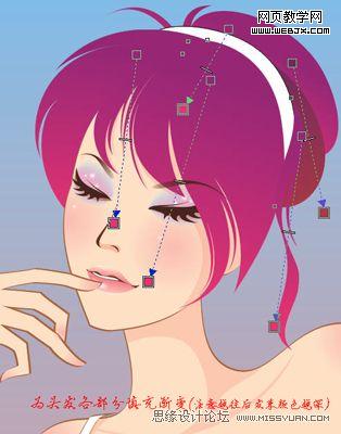 Coreldraw教程:绘制卡通矢量漂亮女孩_脚本之家