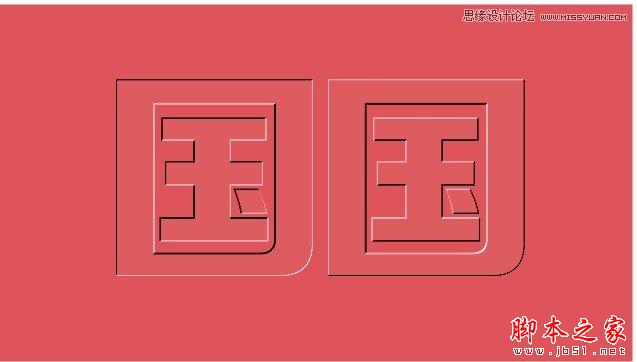 CorelDraw绘制凹凸效果的艺术字教程,脚本之家