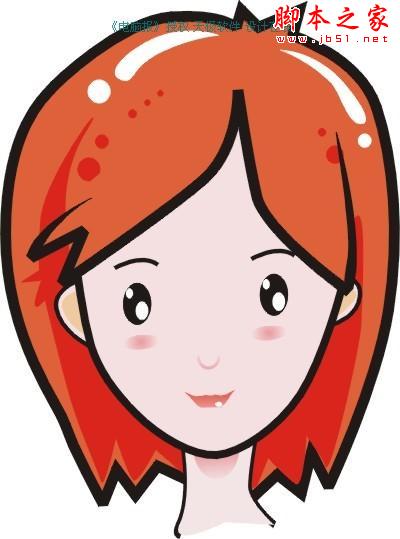 CorelDRAW插画我的卡通女友 