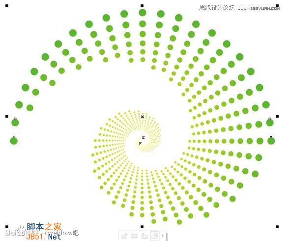CorelDraw制作漂亮圆点螺旋状效果